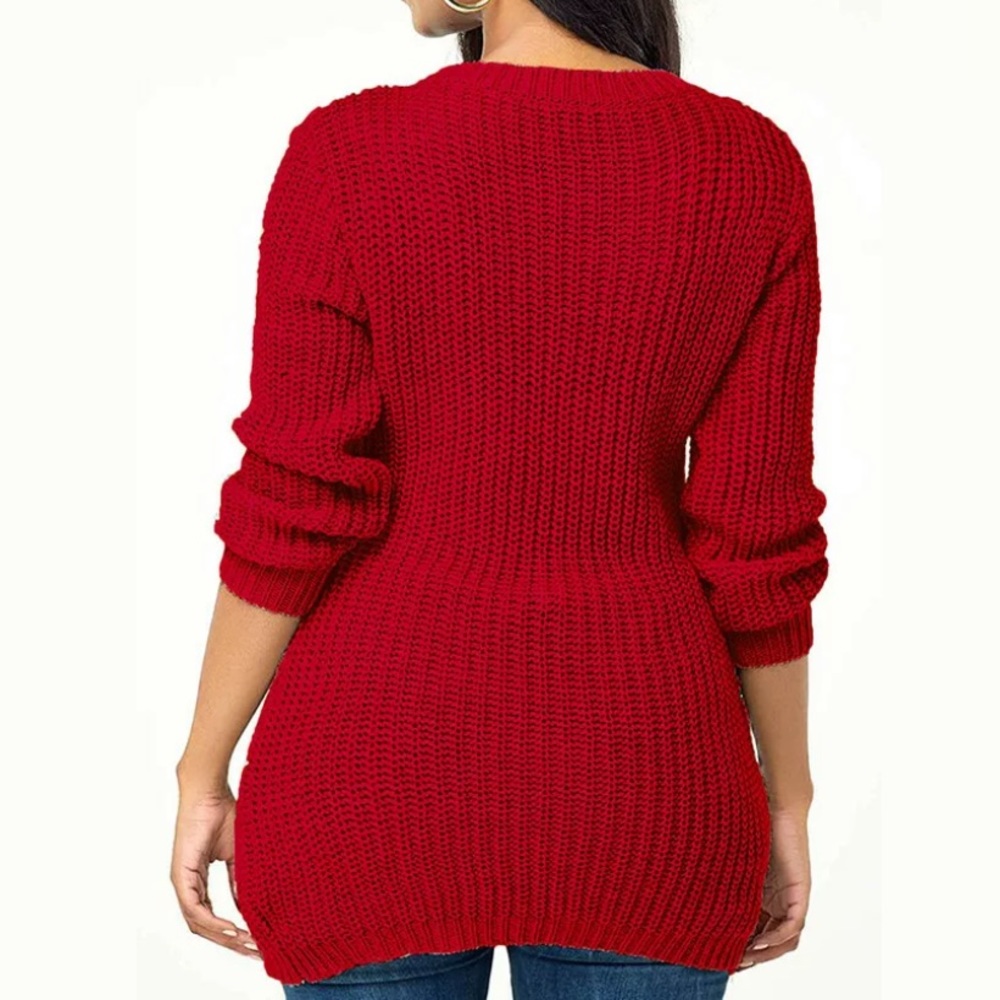 Brand New L/S  Knitted Design Sweater Junior Size XXXL - Picture 2 of 4